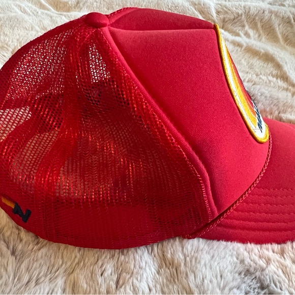 Aviator Nation Malibu Red Surf Trucker Hat - Picture 2 of 3